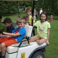 Das Golf-mobil ist der Hit bei den Kindern!