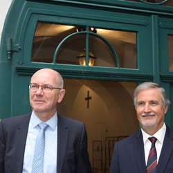 Der Salzburger Vorsitzende Matthias Schweighofer und Johann Ebner, Vorstandsmitglied Kärnten