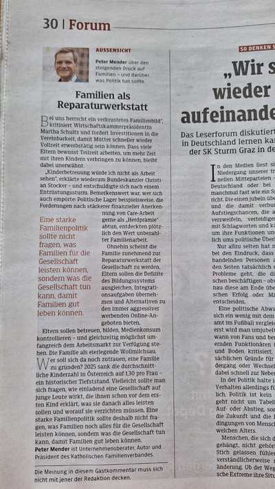 Familien als Reparaturwerkstatt